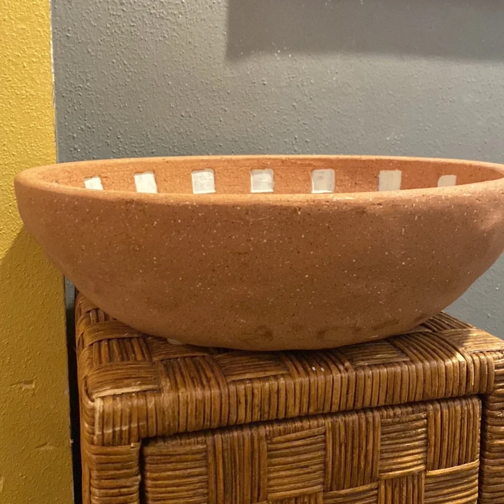 NWT PIER 1 Terracotta 12.5” Diameter Decorative Bowl